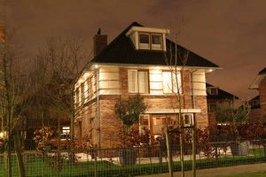 Dakgoot verlichting huis